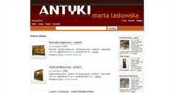 Desktop Screenshot of antyki-laskowska.pl