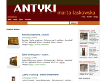 Tablet Screenshot of antyki-laskowska.pl